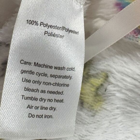 Peanuts Snoopy Rainbow Plush Bathrobe Women’s Large/XL - Picture 3 of 4